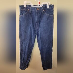 Wrangler Men's Deep Blue Relaxed Jeans